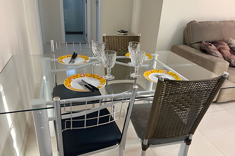 Para 10 pessoas, 03 quartos ar condicionado e ventilador, ga