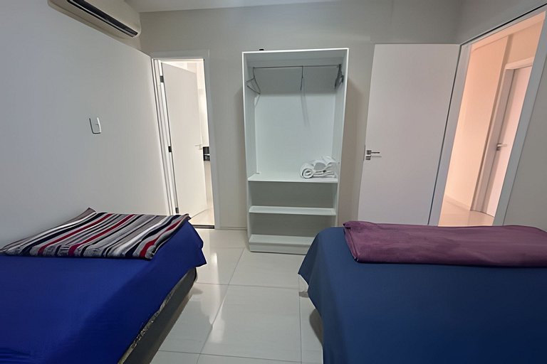 Para 10 pessoas, 03 quartos ar condicionado e ventilador, ga