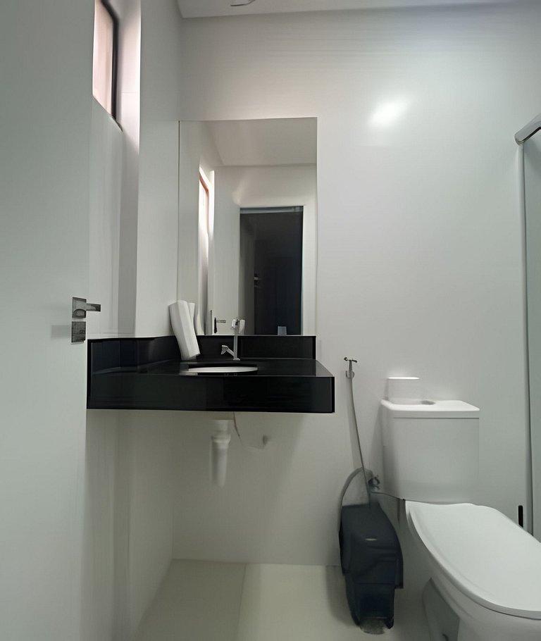 Para 10 pessoas, 03 quartos ar condicionado e ventilador, ga
